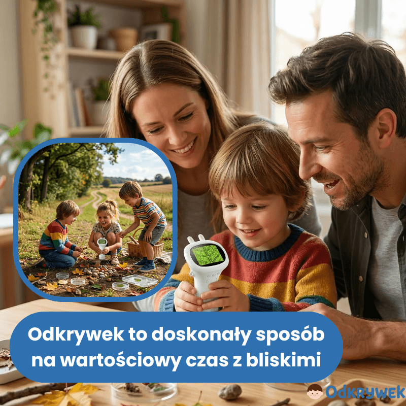 Odkrywek - Mikroskop dla dzieci, zabawka edukacyjna, powiększenie 1000x