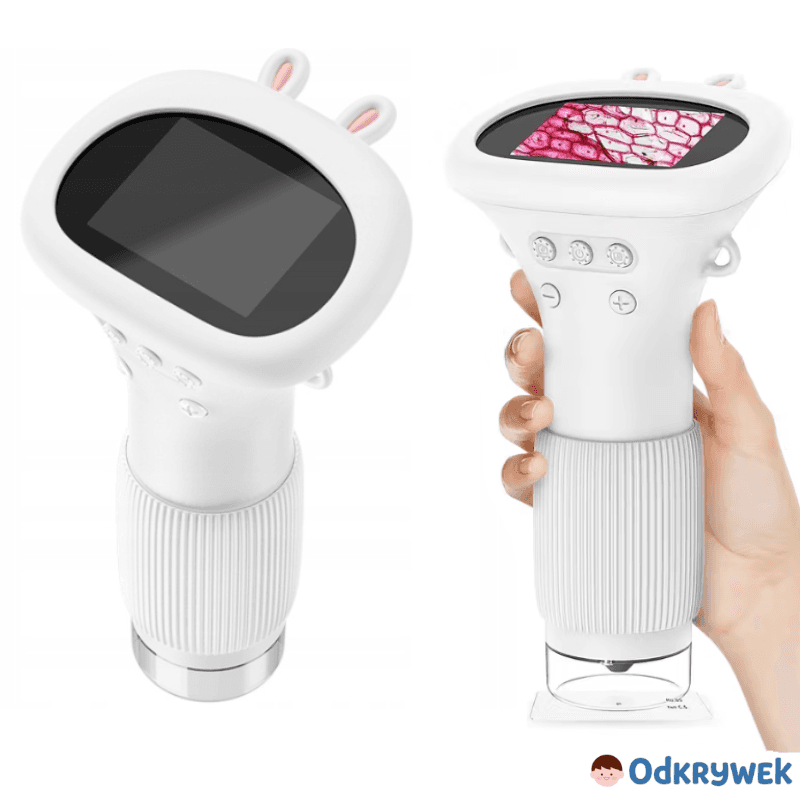 Odkrywek - Mikroskop dla dzieci, zabawka edukacyjna, powiększenie 1000x